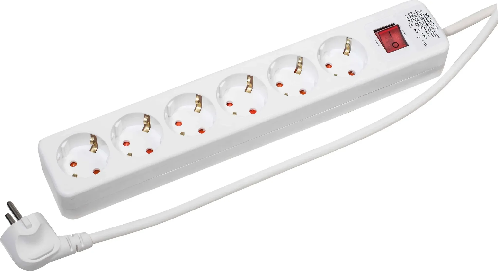 GEBRO Steckdosenleiste 106148 – 6-fach