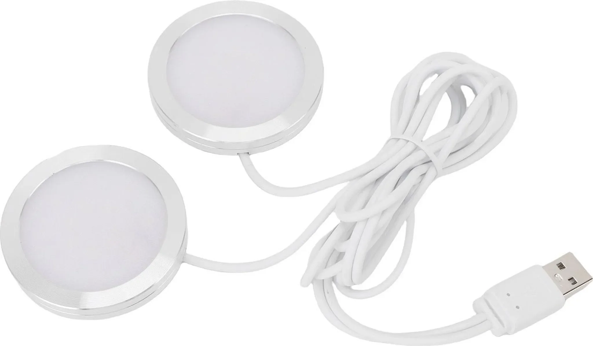 Dual Heads Round LED Spotlight – Mini USB