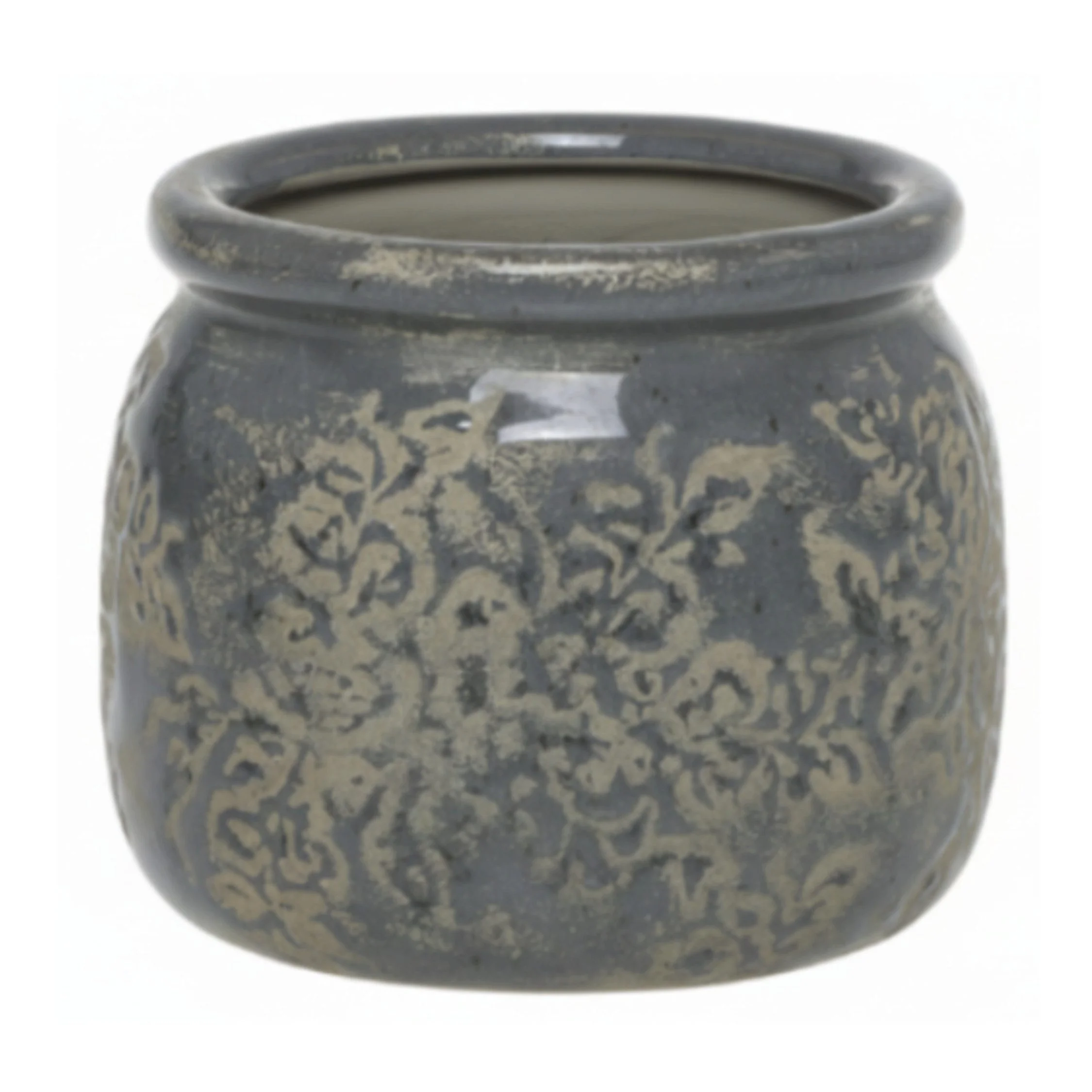 CHIC ANTIQUE Antibes Blumentopf mit Blumenmuster Opal