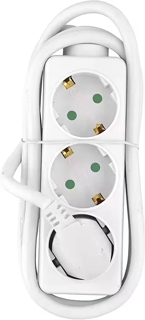 3-fach Steckdosenleiste Weiß – 1,4 m Kabel, Schuko, Kindersicherung