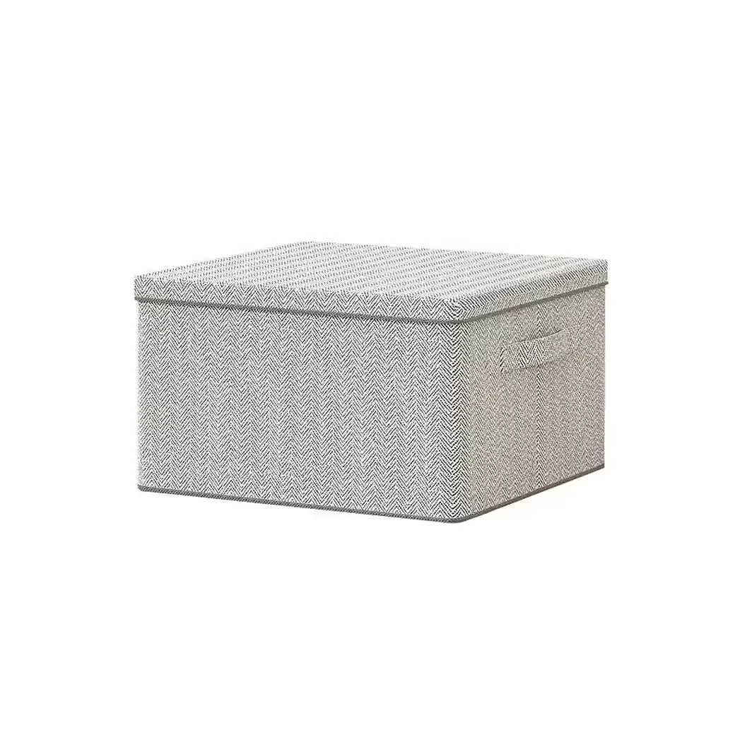 DIWZBYN Faltbare Aufbewahrungsbox mit Deckel für Kleidung