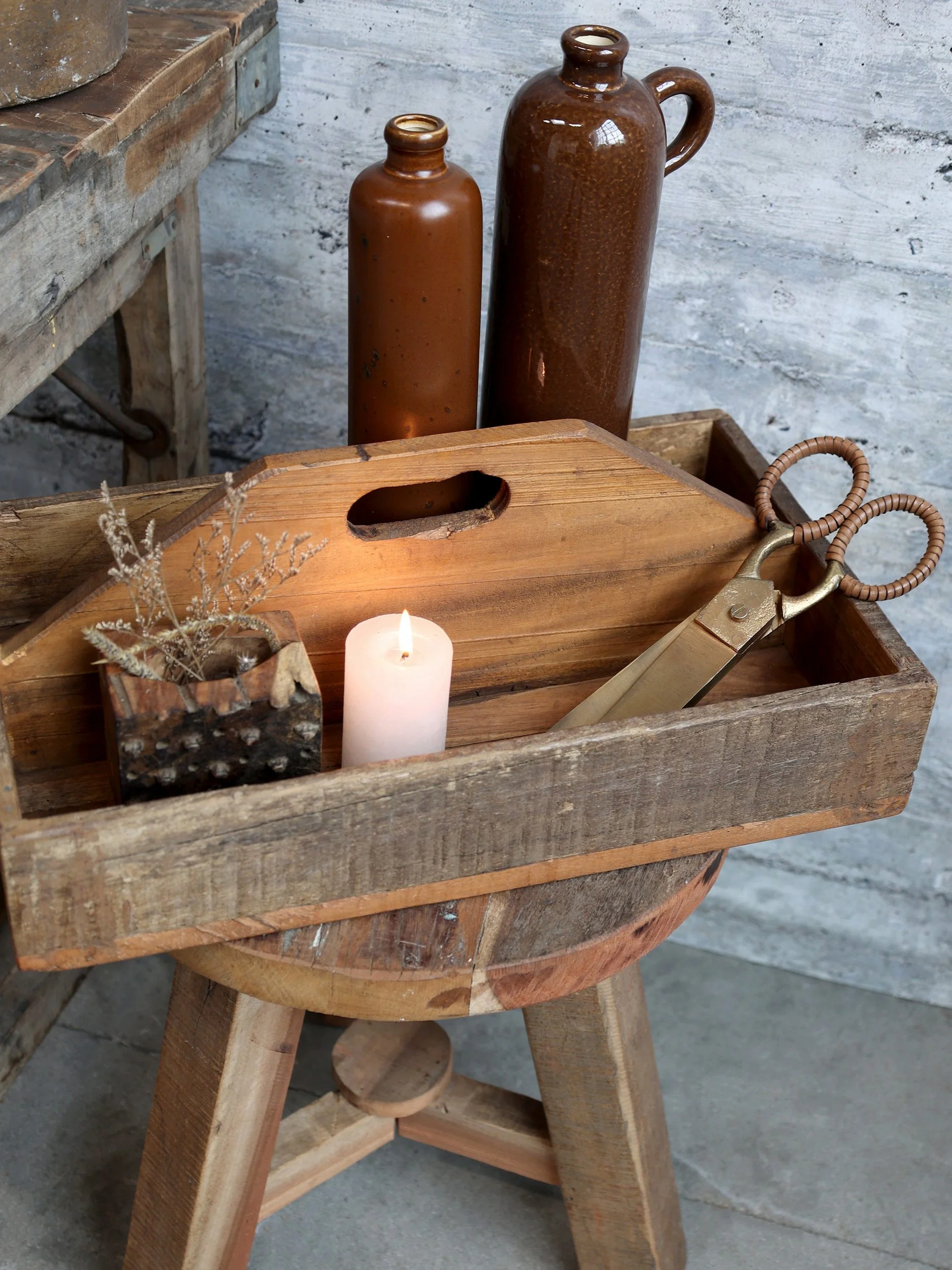 CHIC ANTIQUE Dekovase Altfranzösische Flasche