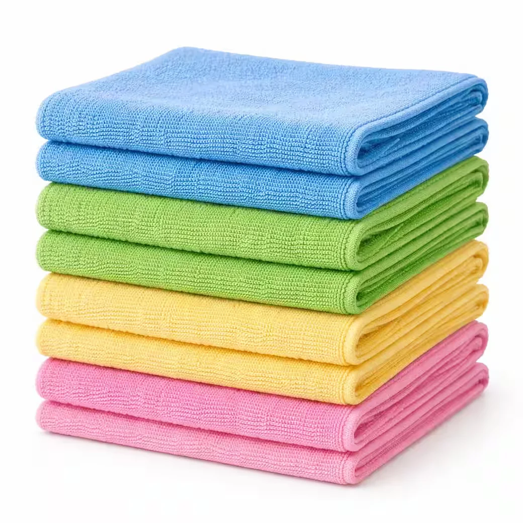 BAYLI Mikrofasertücher 8er Set 38x38 cm 210 g m2, 4 Farben