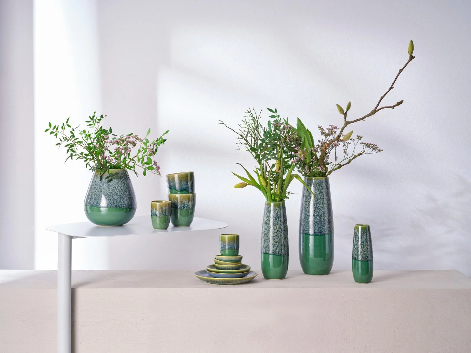 ASA SELECTION Deko Vase il capriccio platino 32 cm