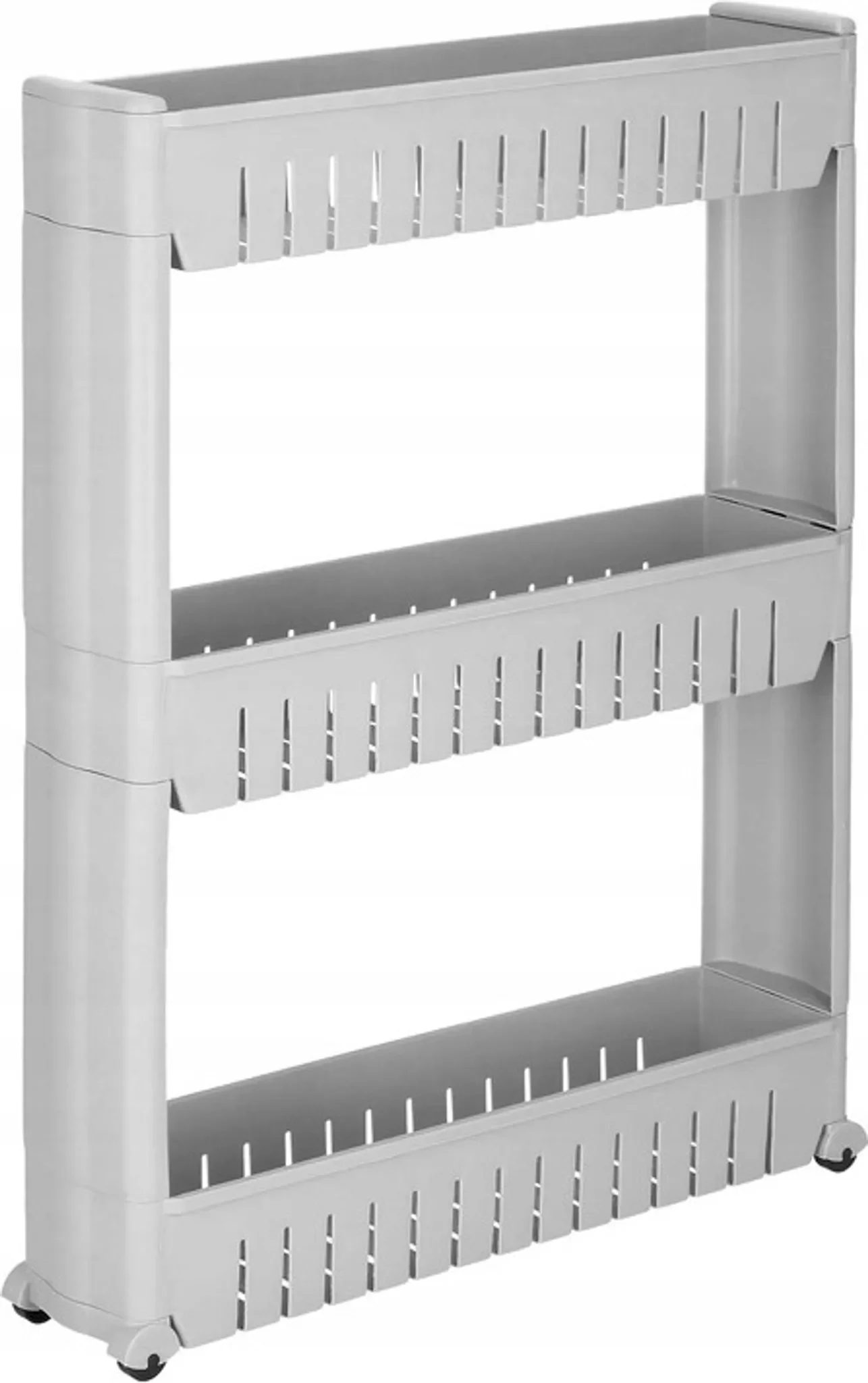 Küchen- und Badezimmerregal SPRINGOS – 3 Ablagen, Grau