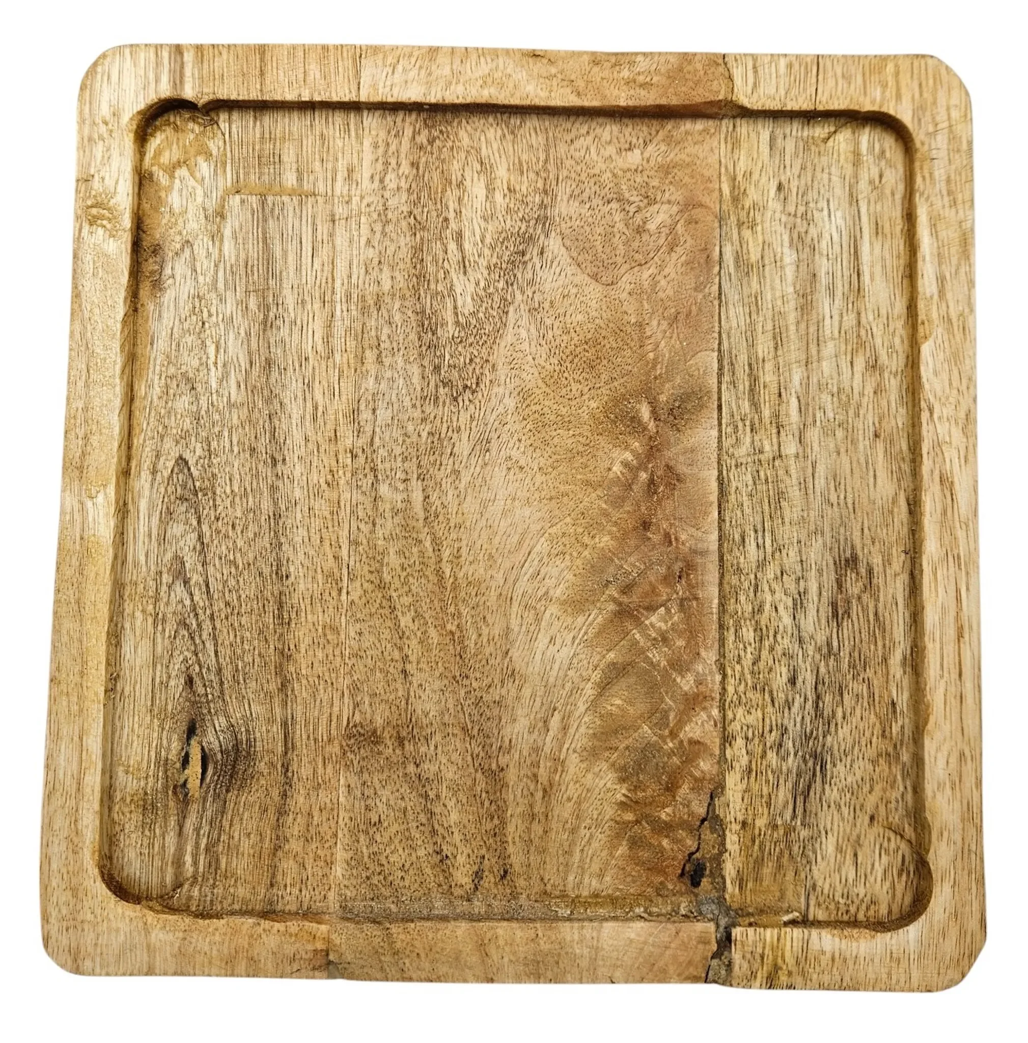 Tablett aus Mangoholz – 24 x 24 cm