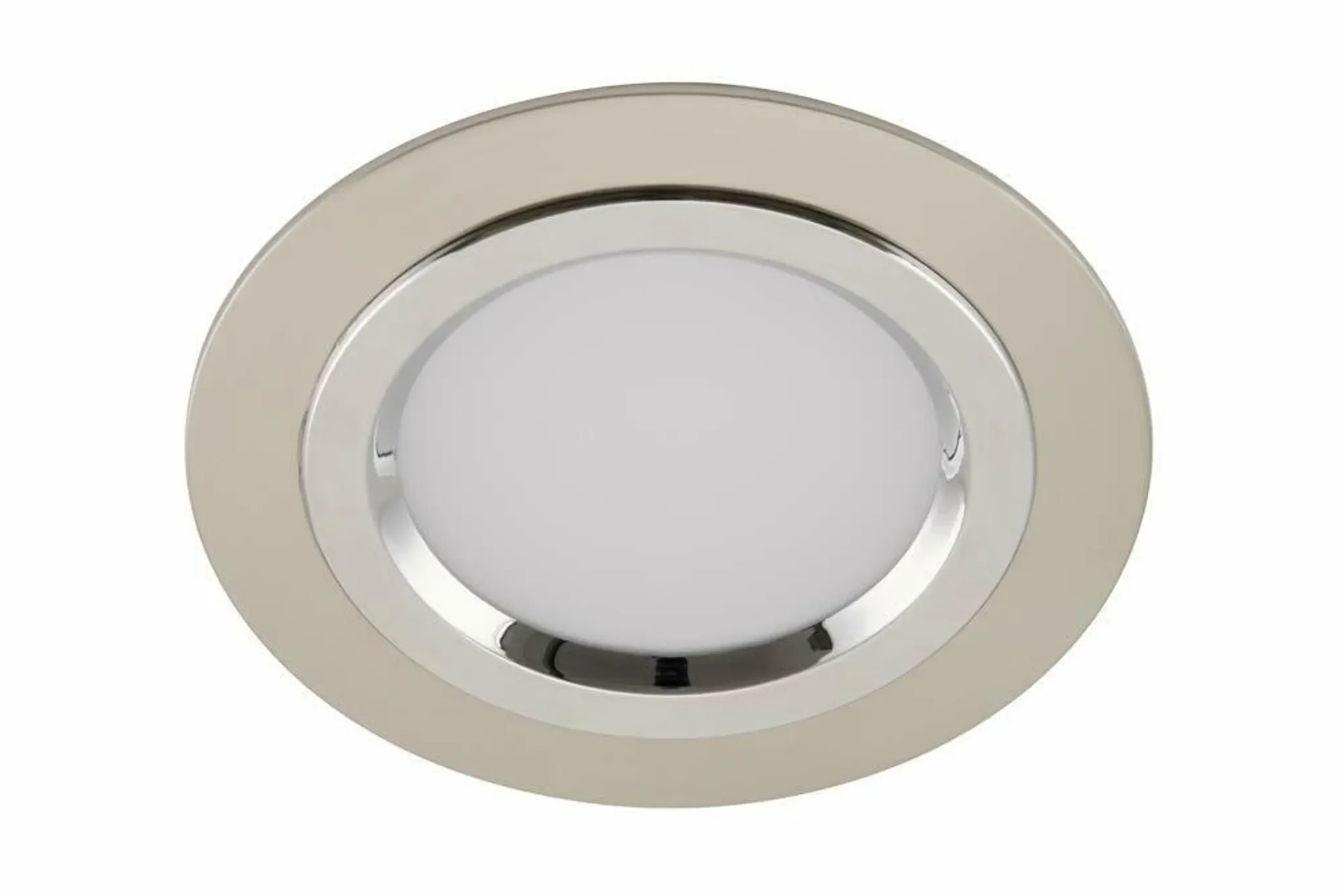 Briloner LED Einbauleuchte IP44 – Nickelmatt, 12W, 3000K, 1000 Lumen