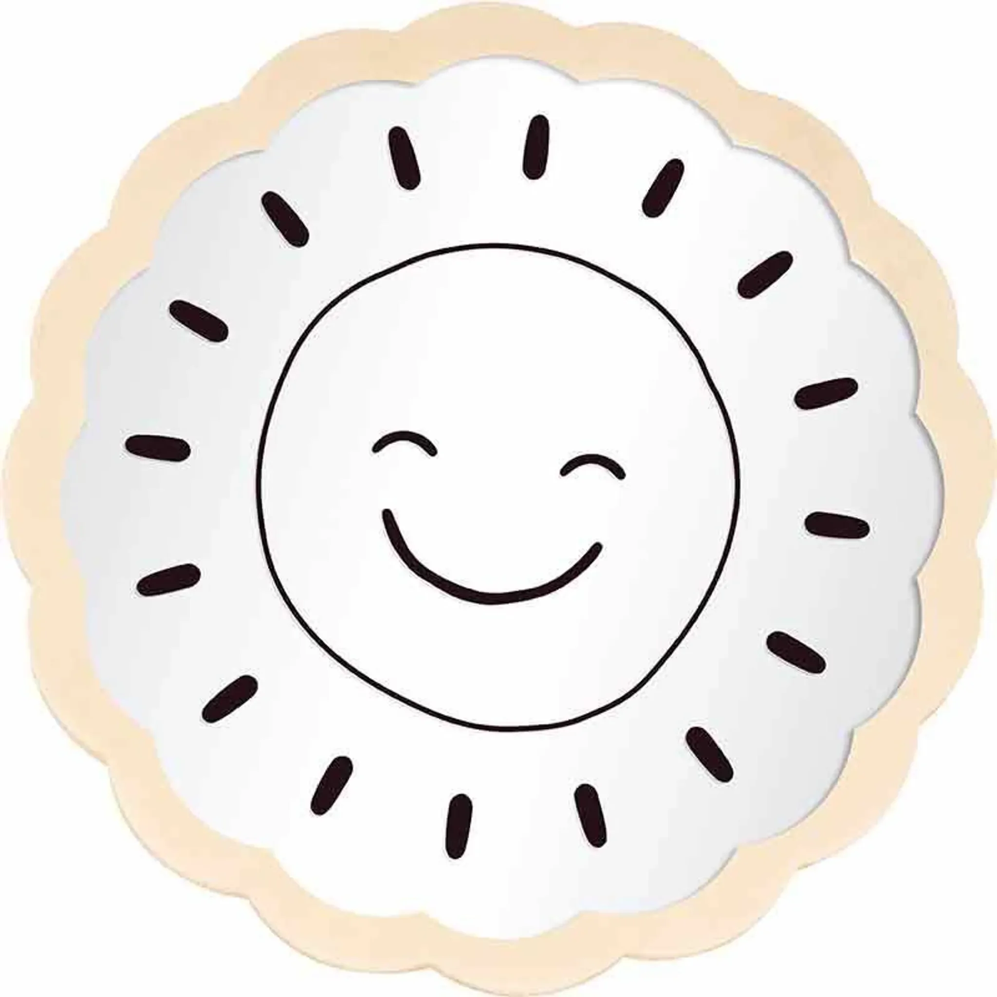 Sun Holzspiegel – Rund, 18 cm