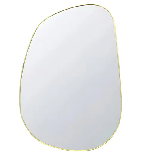 DEKOLEIDENSCHAFT Wandspiegel Gold 40x60 asymmetrisch Dekospiegel