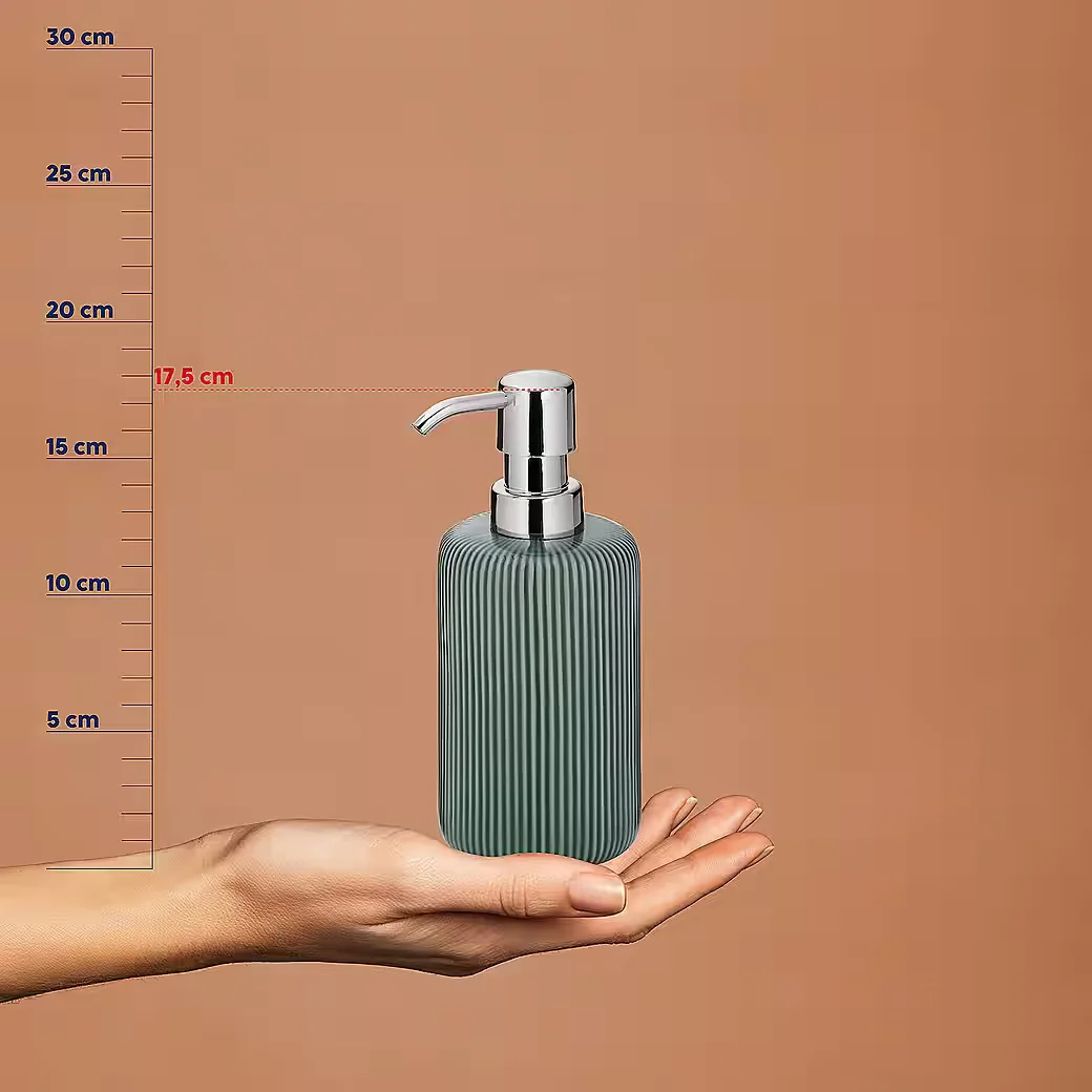 Kela Seifenspender Ava Keramik 350 ml austauschbarer Pumpkopf