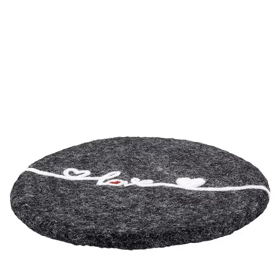 Cilio LANA LOVE Filz-Untersetzer rund Schafwolle Topfuntersetzer