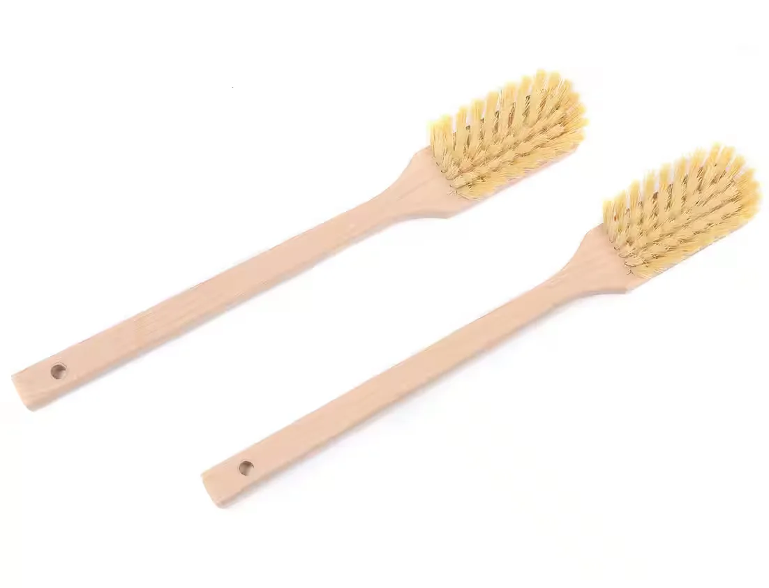 BAWITEC Reinigungsbürsten Set 2 Stielbürsten langstielig Holzgriff