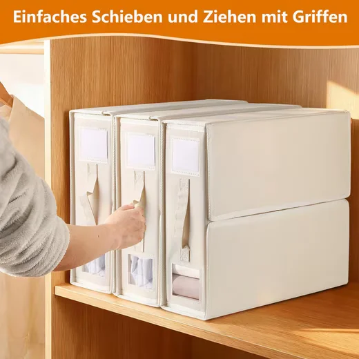 FOUORTUNATE-BEE Aufbewahrungstaschen 2er Set Bettwäsche-Organizer