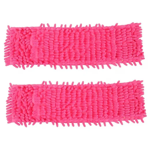 FELIXLEO Wischmopp Wischkopf 4er Set Chenille rot wasserabsorbierend