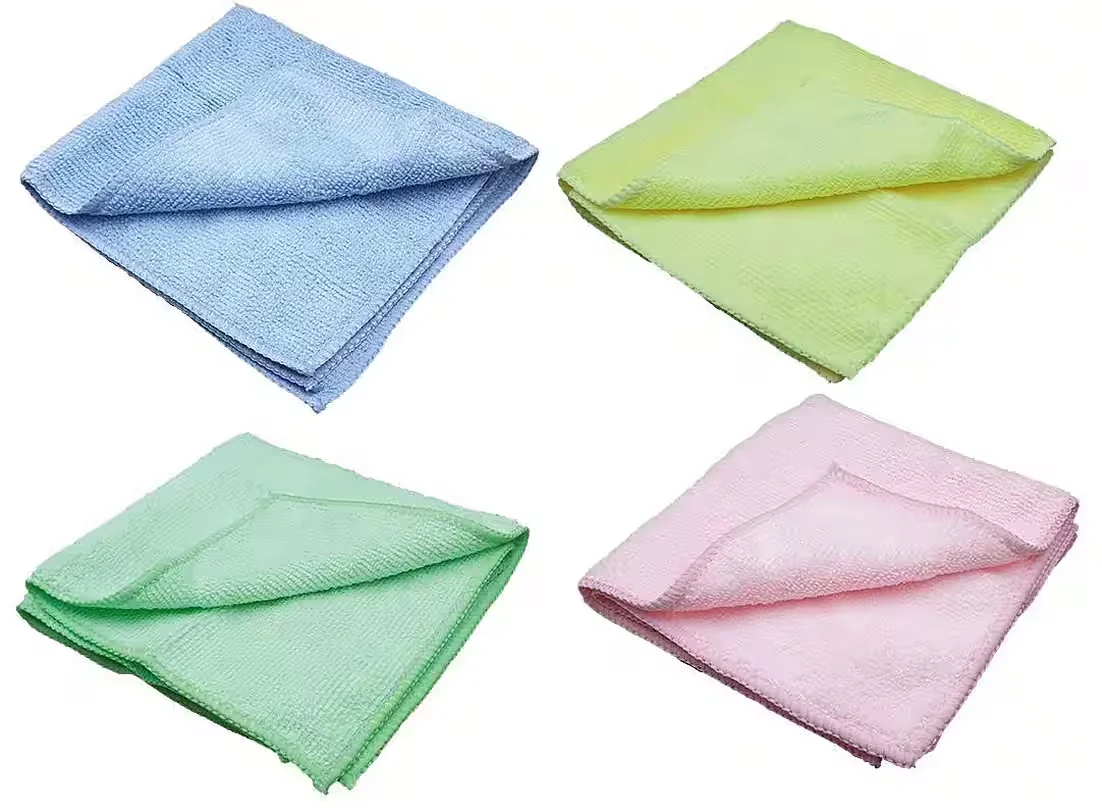 VARIVENDO Mikrofasertücher 4er Set Farbmix für streifenfreie Reinigung