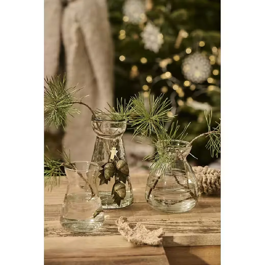 IB LAURSEN Hyazinthenvase Glas konisch 10,5 cm Dekovase