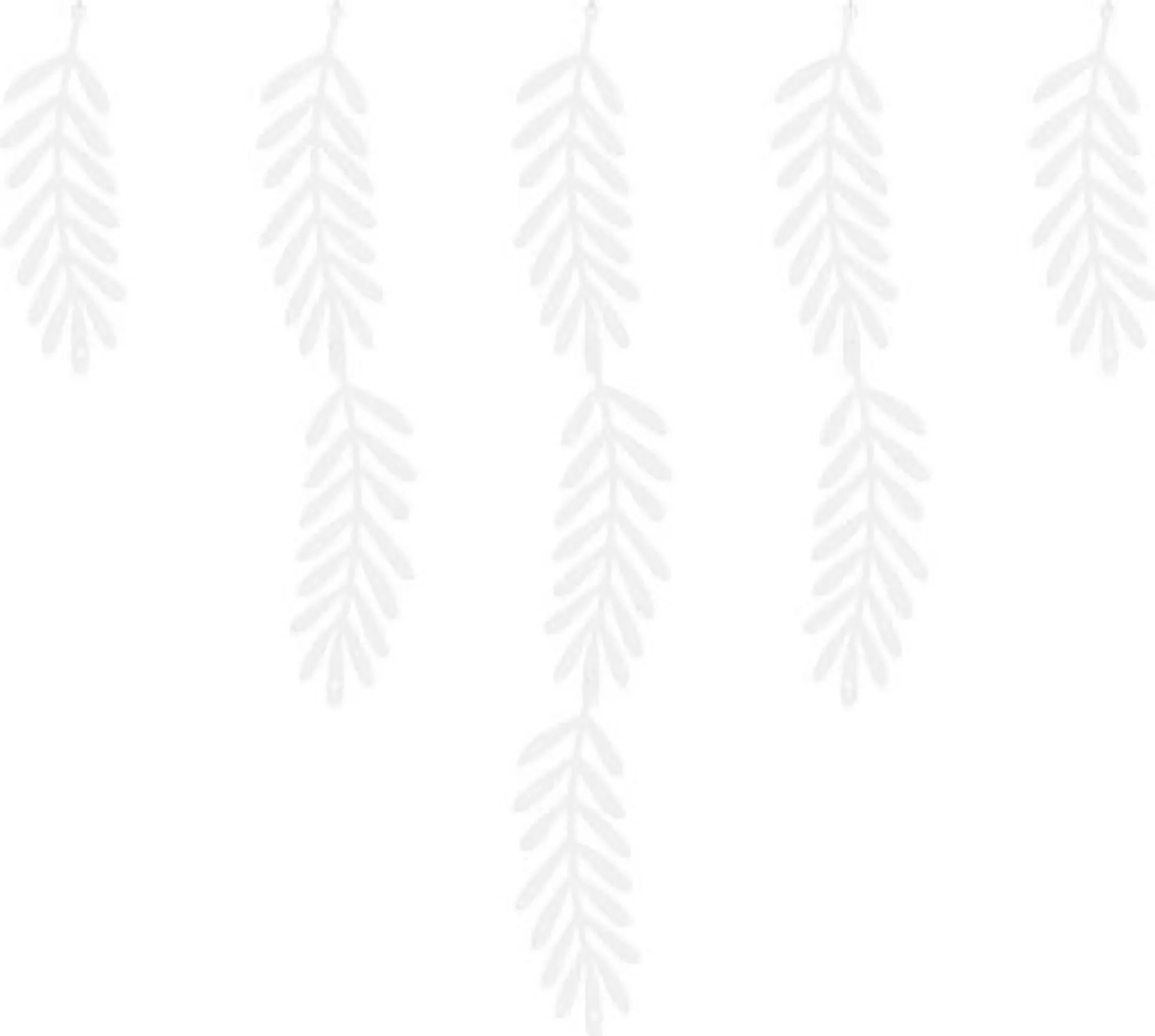 Papiergirlande mit weißen Zweigen – 20er Set