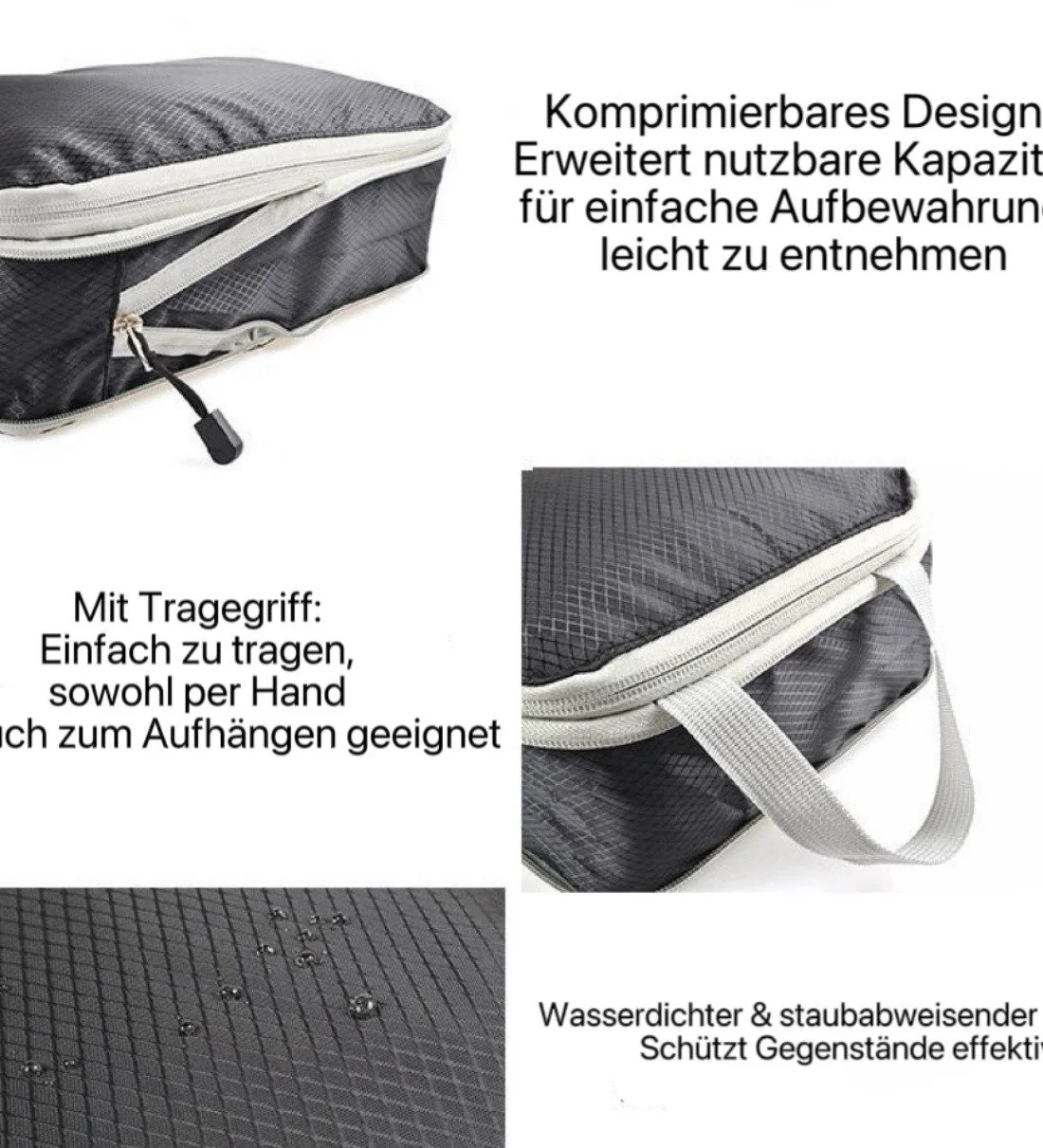 HOYOLEE HANDELS GMBH Aufbewahrungstaschen Kleidung wasserdicht 3er Set