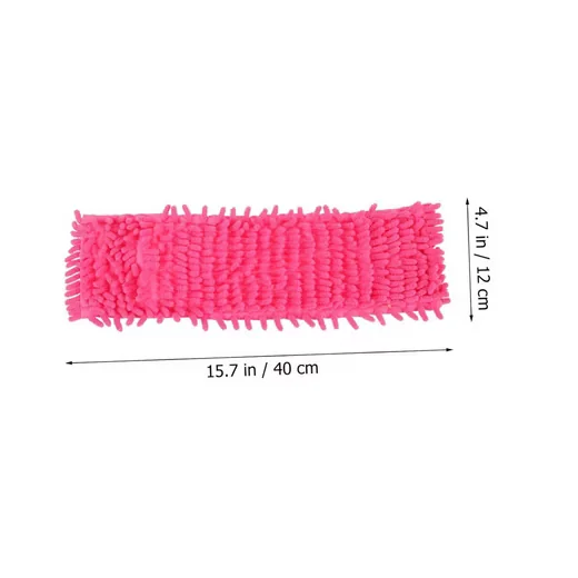FELIXLEO Wischmopp Wischkopf 4er Set Chenille rot wasserabsorbierend