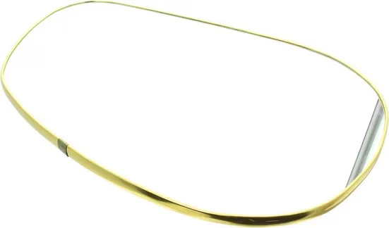 DEKOLEIDENSCHAFT Wandspiegel Gold 40x60 asymmetrisch Dekospiegel