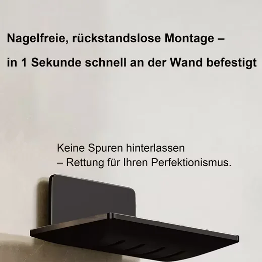 MUTIG Seifenhalter Edelstahl selbstklebend ohne Bohren Seifenablage