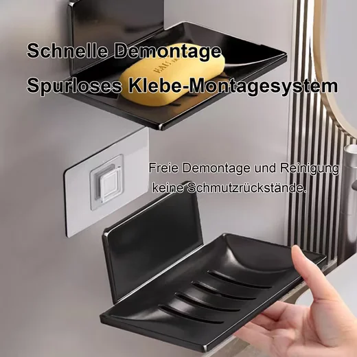 MUTIG Seifenhalter Edelstahl selbstklebend ohne Bohren Seifenablage