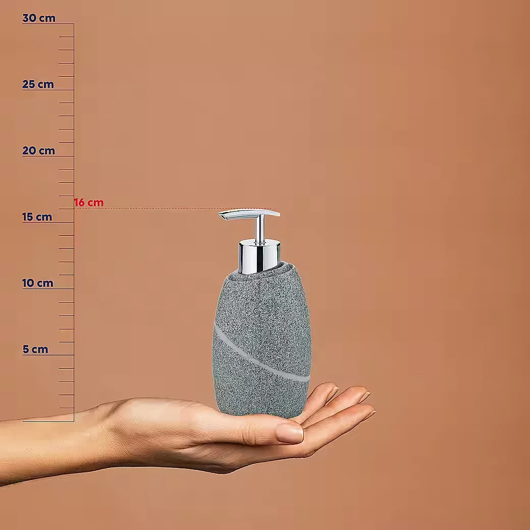 Kela Seifenspender Talus Natursteinoptik 300 ml nachfüllbar