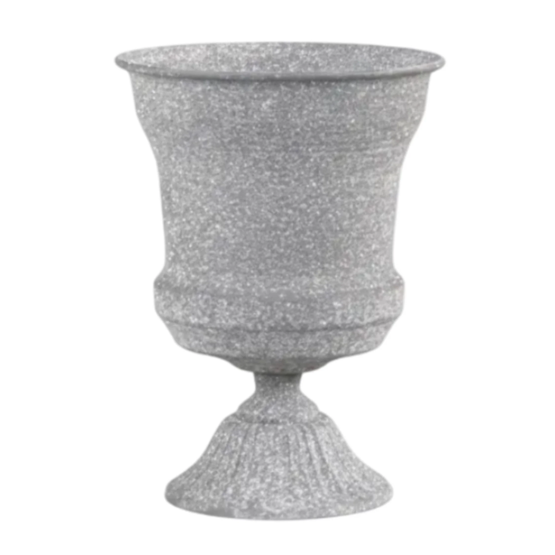 CHIC ANTIQUE Dekovase Aufsatz auf Fuß mit Dekor Antique Zink