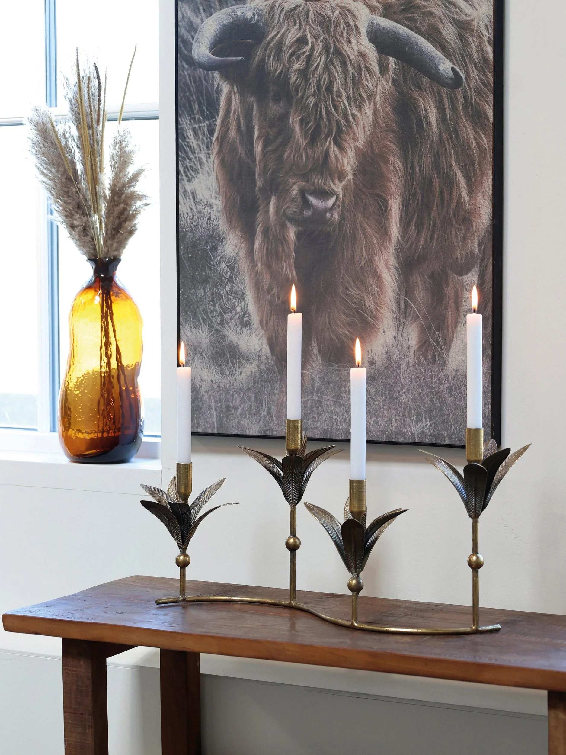 CHIC ANTIQUE Glasvase braun Dekovase