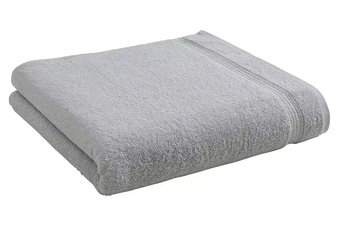 MONDO FERI Duschtuch 67x140 cm hellgrau 100 Prozent Baumwolle