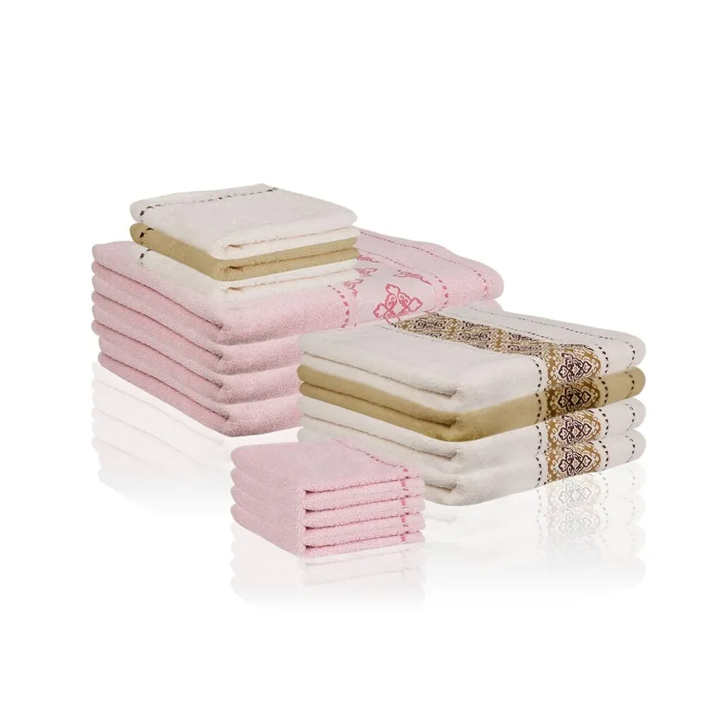 Mixitextil Luxford Gästetuch 30x30 cm Rosa Baumwolle Frottee
