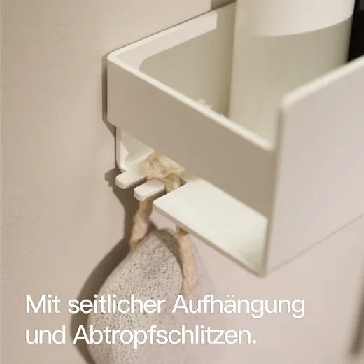 DESIGNFABRIK HAMBURG Duschregal ohne Bohren Badregal Duschablage