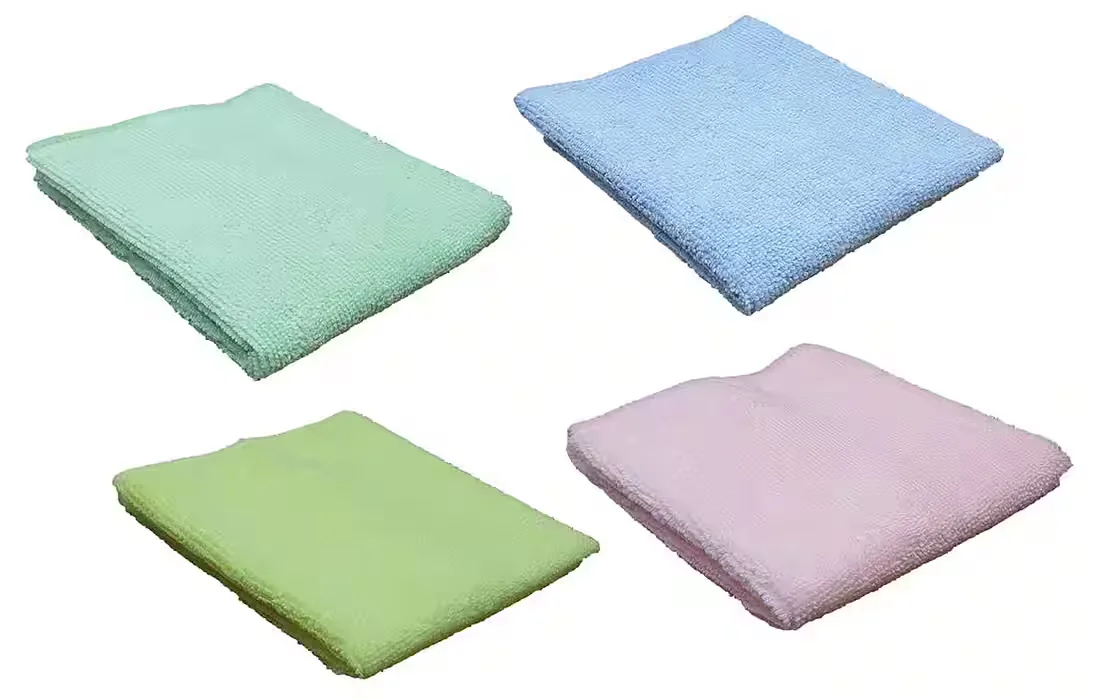 VARIVENDO Mikrofasertücher 4er Set Farbmix für streifenfreie Reinigung