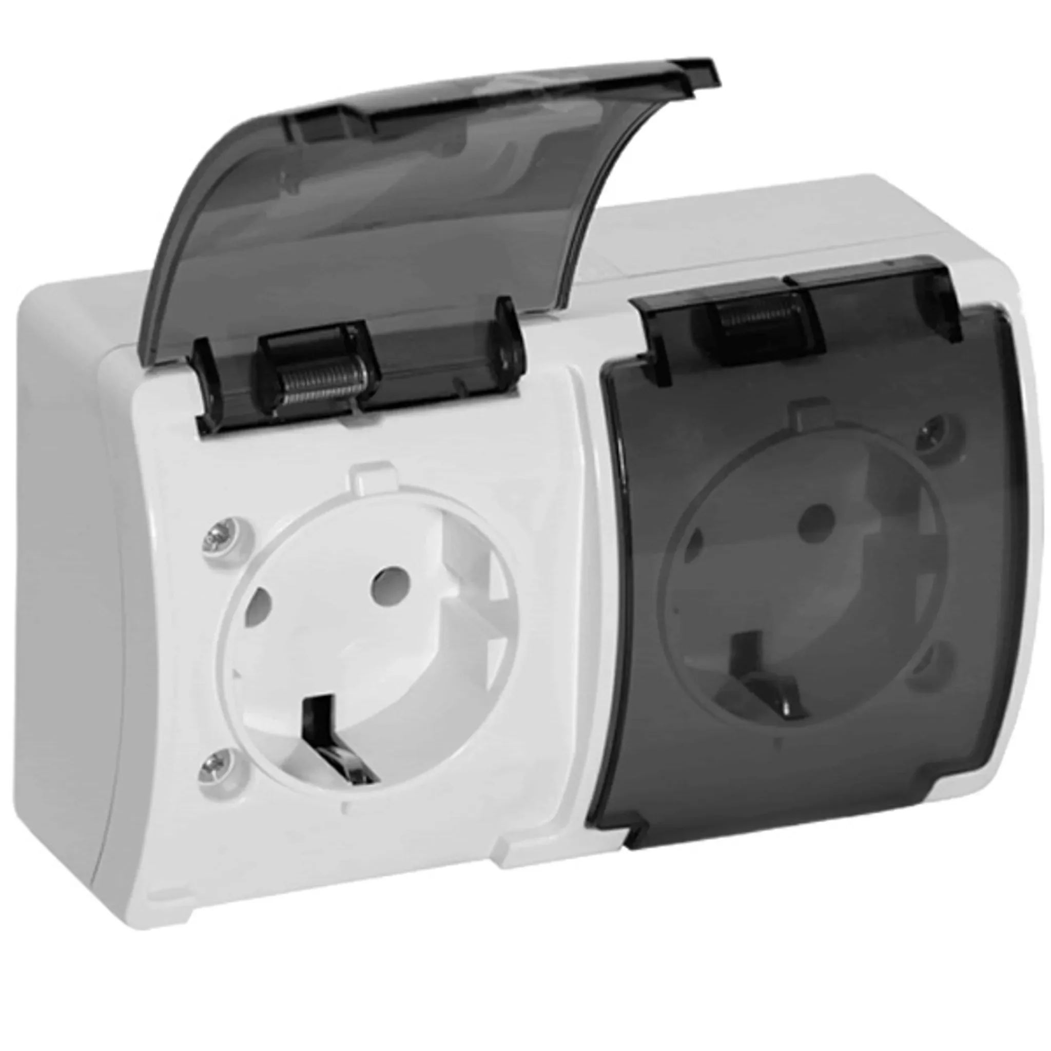 Koala Aufputz Doppelsteckdose 2-fach