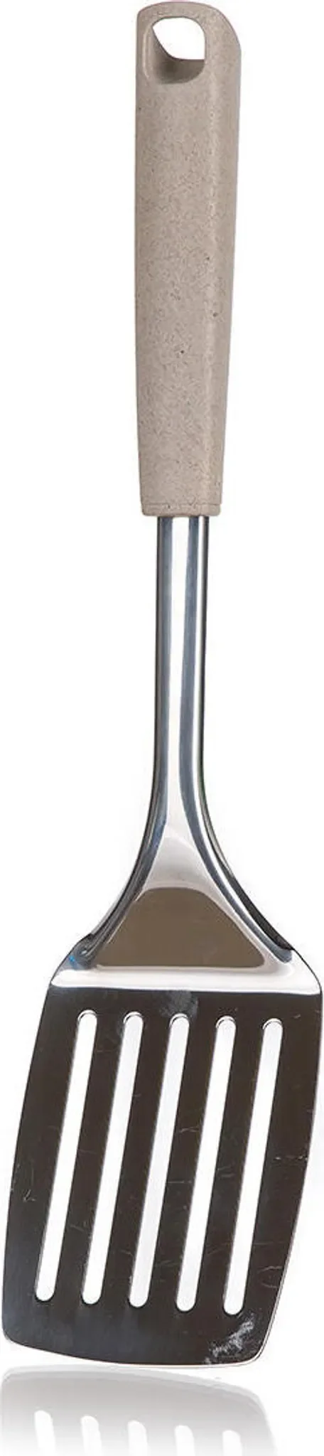 Pfannenwender mit Löchern – NATURAL Serie, 34,5 × 8 cm