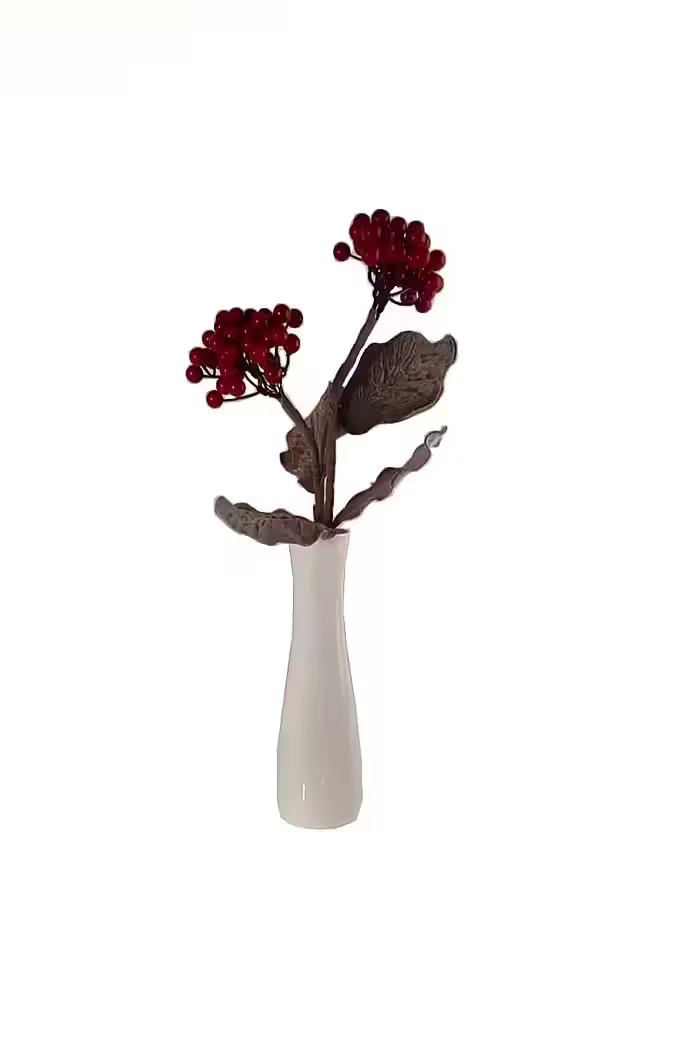 CREAFLOR HOME Dekovase Blumenvase Weiß 8 cm Durchmesser