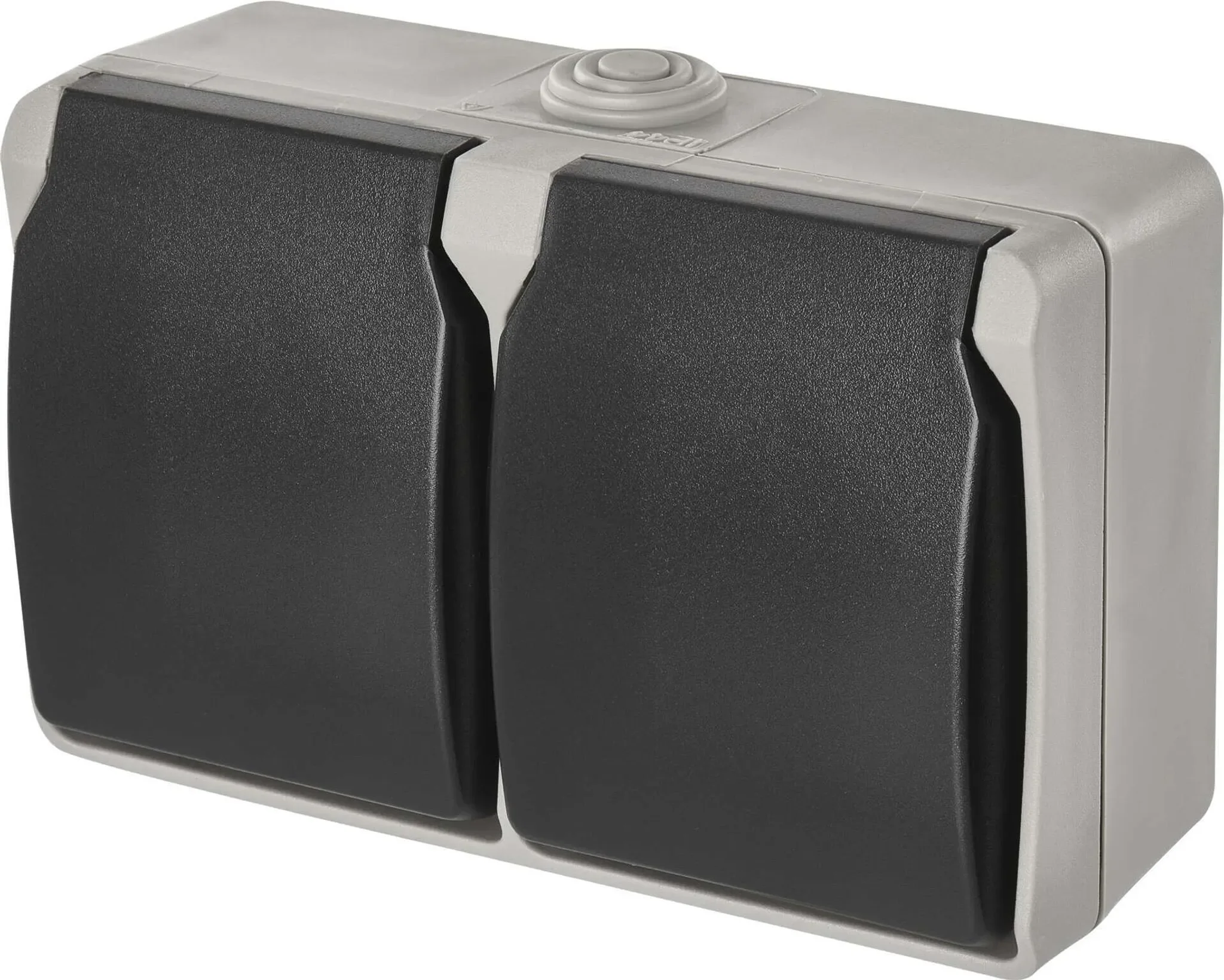 EMOS 2-fach Aufputz-Schuko-Steckdose A1396.1